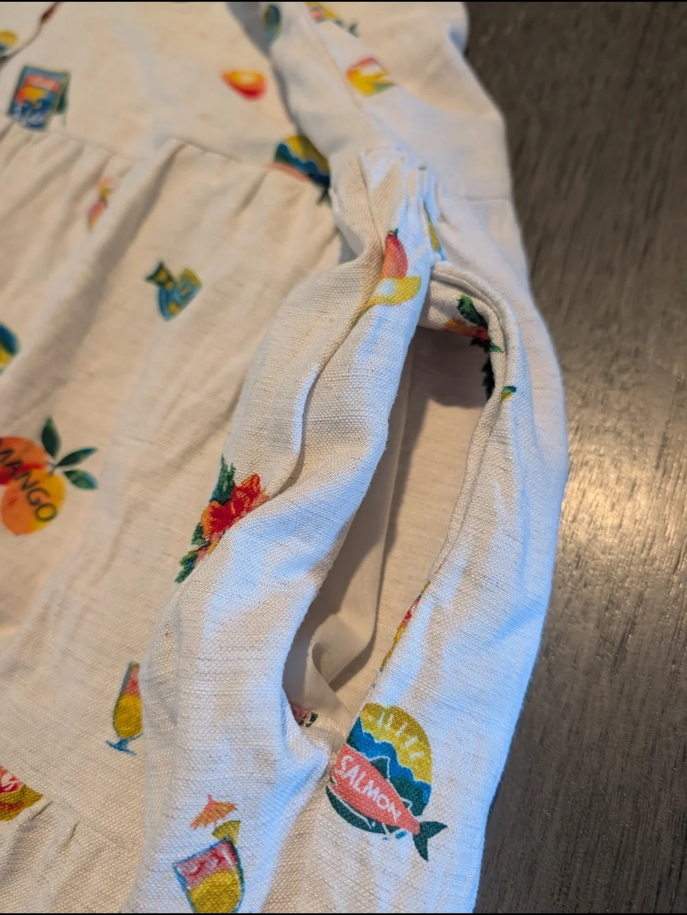 Jane + Delancey Tiered Button Front Tropical Linen Blend Dress XL - Picture 5 of 7